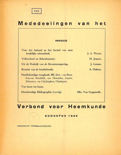 Kaft van Mededeelingen 01-1945-4